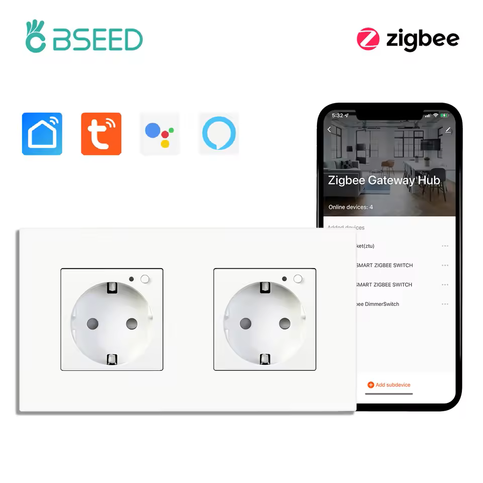 Zigbee Double Smart Socket